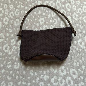 Falor made in Italy woven suede bucket bag